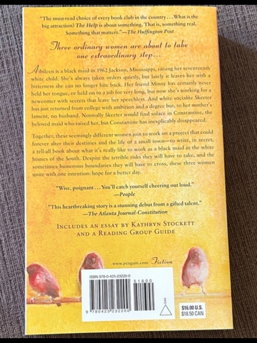The Help Paperback Book - Picture 2 of 2